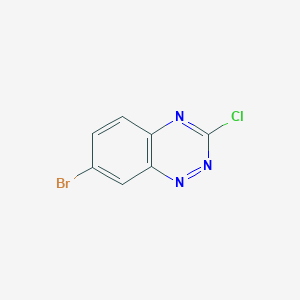 molecular formula C7H3BrClN3 B8348117 7-Bromo-3-chlorobenzo[e][1,2,4]triazine 