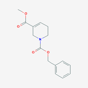 molecular formula C15H17NO4 B8348175 Methyl 1-benzyloxycarbonyl-1,2,5,6-tetrahydropyridine-3-carboxylate 