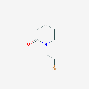 molecular formula C7H12BrNO B8348188 1-(2-Bromoethyl)piperidin-2-one 
