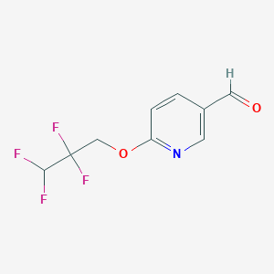 molecular formula C9H7F4NO2 B8348382 6-(2,2,3,3-Tetrafluoropropoxy)nicotinaldehyde 