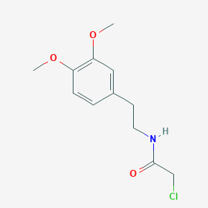 molecular formula C12H16ClNO3 B083484 2-Chloro-N-(3,4-dimethoxyphenethyl)acetamide CAS No. 14301-31-6