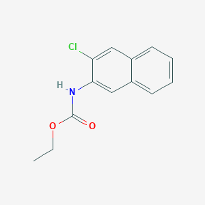 molecular formula C13H12ClNO2 B8348414 Ethyl 3-chloronaphthalene-2-carbamate 
