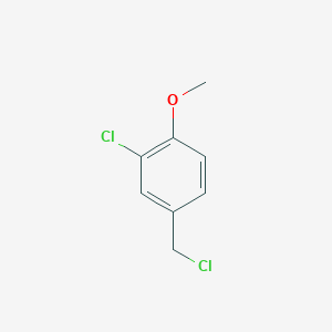 molecular formula C8H8Cl2O B083485 2-Chloro-4-(chloromethyl)-1-methoxybenzene CAS No. 13719-57-8