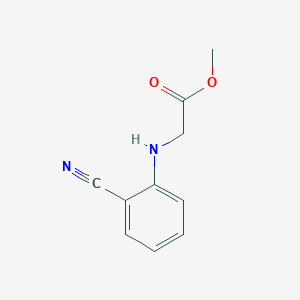 molecular formula C10H10N2O2 B8348648 methyl [N-(2-cyanophenyl)amino]acetate 