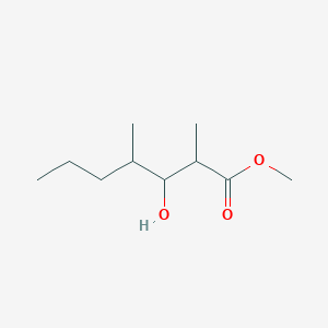 molecular formula C10H20O3 B8348736 Methyl (+)-3-hydroxy-2,4-dimethylheptanoate 