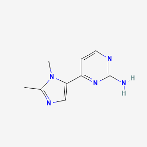 2-Amino-4-(1,2-dimethylimidazol-5-yl)pyrimidine