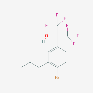 2-(4-Bromo-3-propylphenyl)-1,1,1,3,3,3-hexafluoropropan-2-ol