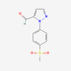 2-(4-methanesulfonyl-phenyl)-2H-pyrazole-3-carbaldehyde