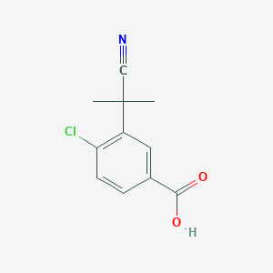 4-Chloro-3-(1-cyano-1-methylethyl)benzoic acid