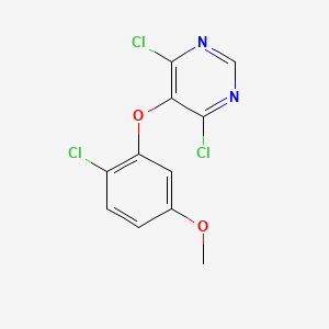 4,6-Dichloro-5-(2-chloro-5-methoxy-phenoxy)-pyrimidine