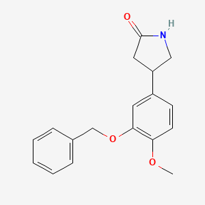 4-[3-(Benzyloxy)-4-methoxyphenyl]pyrrolidin-2-one