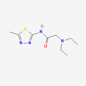 Acetamide, 2-(diethylamino)-N-(5-methyl-1,3,4-thiadiazol-2-yl)-