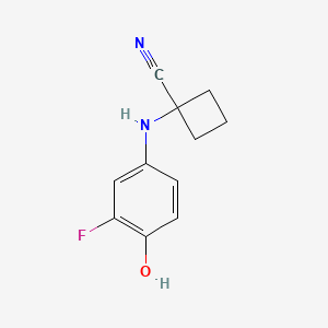 1-((3-Fluoro-4-hydroxyphenyl)amino)cyclobutanecarbonitrile
