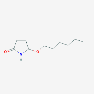 molecular formula C10H19NO2 B8349129 5-(n-Hexyloxy)-pyrrolidin-2-one 