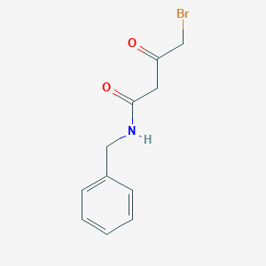 molecular formula C11H12BrNO2 B8349262 N-benzyl-4-bromo-3-oxobutanamide 