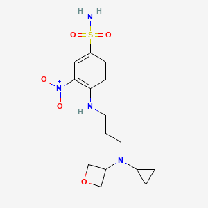 4-(3-(Cyclopropyl(oxetan-3-yl)amino)propylamino)-3-nitrobenzenesulfonamide