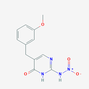 2-Nitroamino-5-(3-methoxybenzyl)-4-pyrimidone