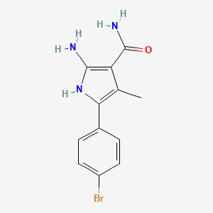 2-Amino-5-(4-bromophenyl)-4-methylpyrrole-3-carboxamide