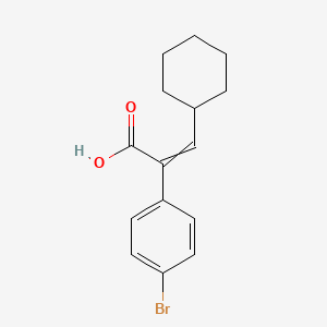 2-(4-Bromophenyl)-3-cyclohexylprop-2-enoic acid