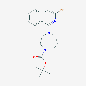 molecular formula C19H24BrN3O2 B8349391 Tert-butyl 4-(3-bromoisoquinolin-1-yl)-1,4-diazepane-1-carboxylate 