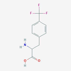 molecular formula C10H10F3NO2 B083494 4-(Trifluoromethyl)-dl-phenylalanine CAS No. 14091-16-8