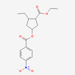 3-(Ethoxycarbonyl)-4-ethylcyclopentyl 4-nitrobenzoate