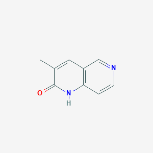 molecular formula C9H8N2O B8349720 3-methyl-1,6-naphthyridin-2(1H)-one 