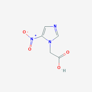 molecular formula C5H5N3O4 B083498 (5-Nitro-1H-imidazol-1-yl)acetic acid CAS No. 14766-55-3