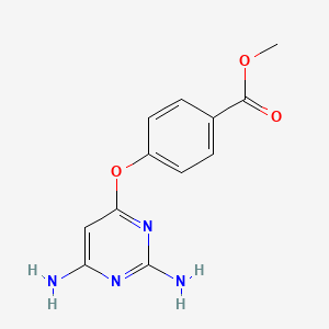 molecular formula C12H12N4O3 B8349849 Methyl 4-[(2,6-diaminopyrimidin-4-yl)oxy]benzoate CAS No. 877874-65-2