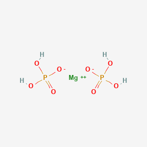 molecular formula H4MgO8P2 B083499 Magnesium dihydrogen phosphate CAS No. 13092-66-5