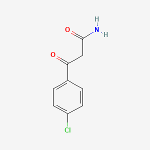 molecular formula C9H8ClNO2 B8349953 3-Oxo-3-(4-chlorophenyl)propanamide 