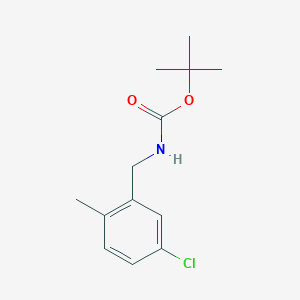 molecular formula C13H18ClNO2 B8350019 Tert-butyl 5-chloro-2-methylbenzylcarbamate 