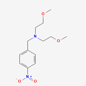 molecular formula C13H20N2O4 B8350435 N,N-bis(2-methoxyethyl)-4-nitrobenzylamine 