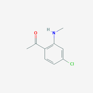 molecular formula C9H10ClNO B8350808 N-Methyl-2-acetyl-5-chloroaniline 