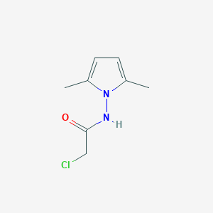 molecular formula C8H11ClN2O B8351269 N-(2,5-dimethyl-pyrrol-1-yl) chloroacetamide 