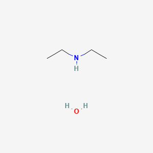 molecular formula C4H13NO B8351291 Diethylamine hydrate CAS No. 15890-29-6