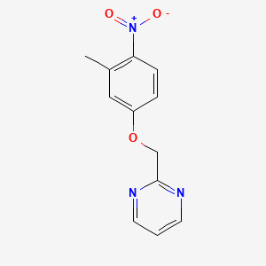 2-[(3-Methyl-4-nitrophenoxy)methyl]pyrimidine
