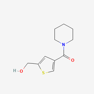(5-Hydroxymethyl-thiophen-3-yl)-piperidin-1-yl-methanone