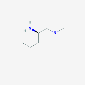 (2R)-1-dimethylamino-2-amino-4-methyl-pentane