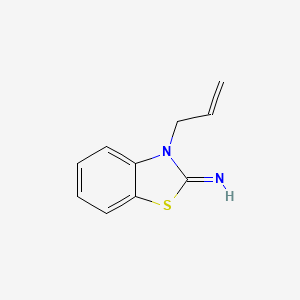 molecular formula C10H10N2S B8351866 N-allyl-2-iminobenzothiazole 