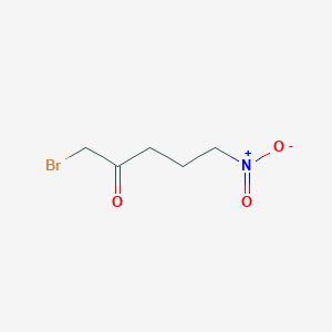 molecular formula C5H8BrNO3 B8351928 1-Bromo-5-nitropentan-2-one 