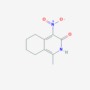 2,3,5,6,7,8-Hexahydro-1-methyl-4-nitro-3-oxoisoquinoline