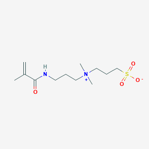 molecular formula C12H24N2O4S B008352 3-[Dimethyl-[3-(2-methylprop-2-enoylamino)propyl]azaniumyl]propane-1-sulfonate CAS No. 5205-95-8