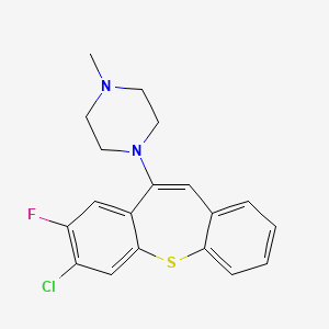 7-Chloro-8-fluoro-10-(4-methylpiperazino)dibenzo(b,f)thiepine