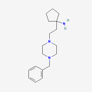 1-[2-(4-Benzyl-1-piperazinyl)ethyl]cyclopentylamine