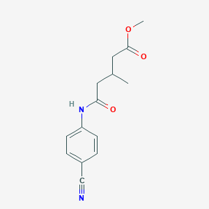 Methyl 5-(4-cyanophenylamino)-3-methyl-5-oxopentanoate