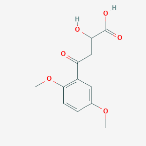molecular formula C12H14O6 B8352124 4-(2,5-Dimethoxyphenyl)-4-oxo-2-hydroxy-butanoic acid 