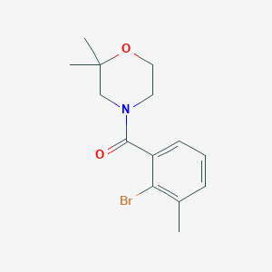 (2-Bromo-3-methylphenyl)(2,2-dimethylmorpholino)methanone