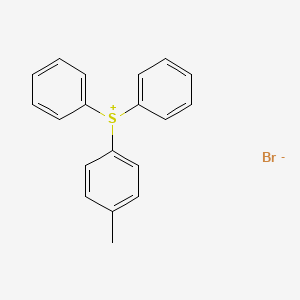 molecular formula C19H17BrS B8352169 Sulfonium, (4-methylphenyl)diphenyl-, bromide CAS No. 4189-82-6