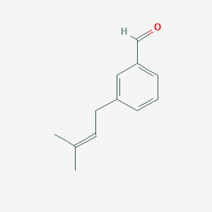 molecular formula C12H14O B8352247 3-(3-Methyl-2-butenyl)benzaldehyde 